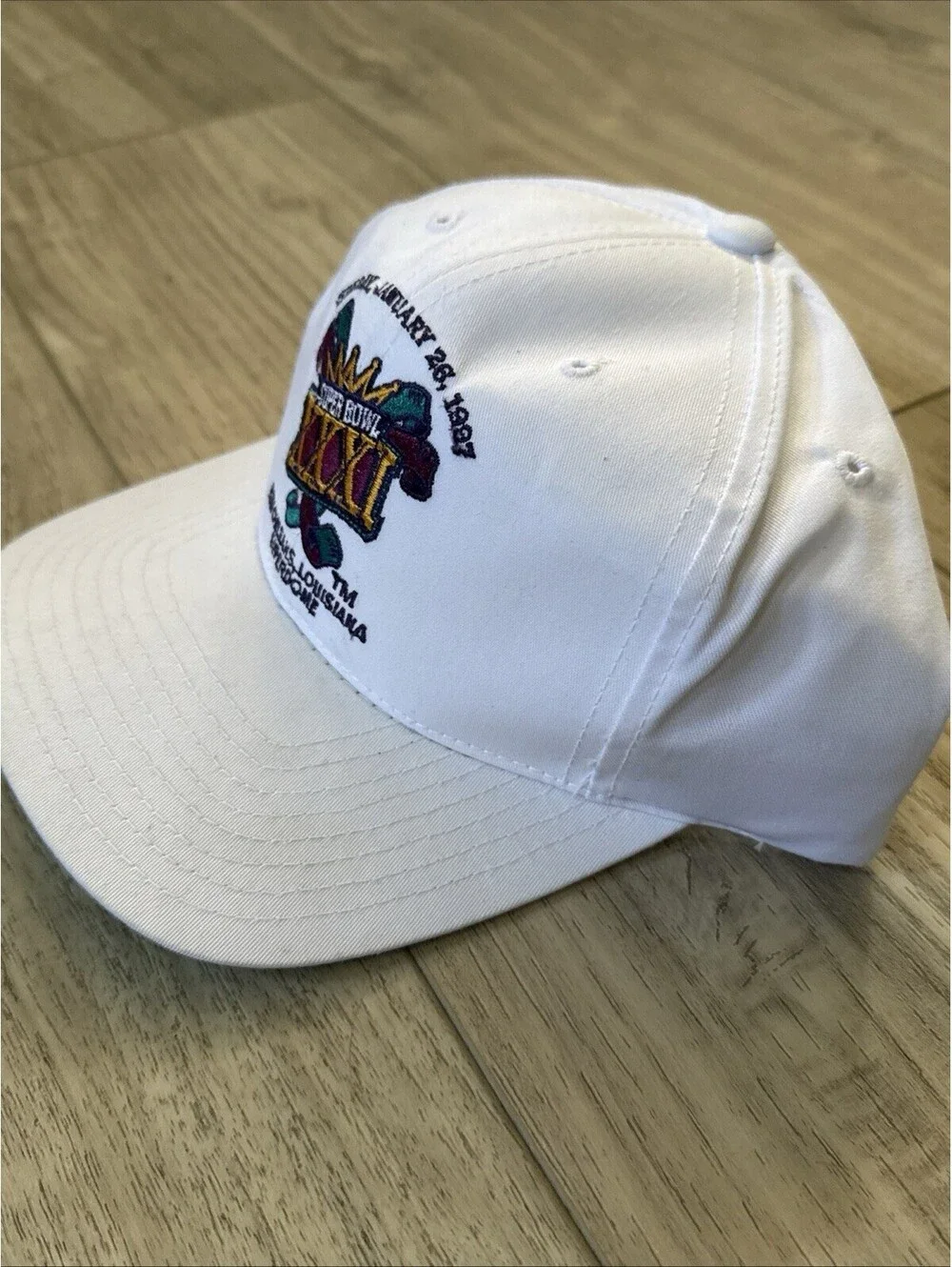 Vintage 90s Super Bowl 31 XXXI Snapback Hat New Orleans Louisiana Superdome Nwt